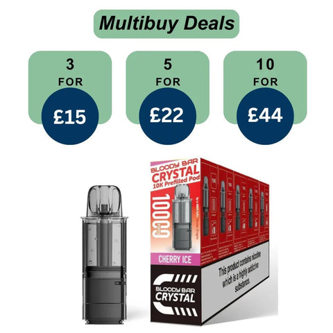 Shop Bloody Bar Crystal 10k Prefilled Pods - Bloody Bar Crystal 10k Prefilled Pods - Vape Blaze