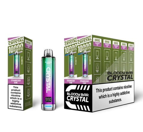 Shop Bloody Bar Crystal 10k Vape Kit - buy Bloody Bar Crystal 10k Disposable Vape Box of 5 at Wolfvapes.co.uk - Vape Blaze