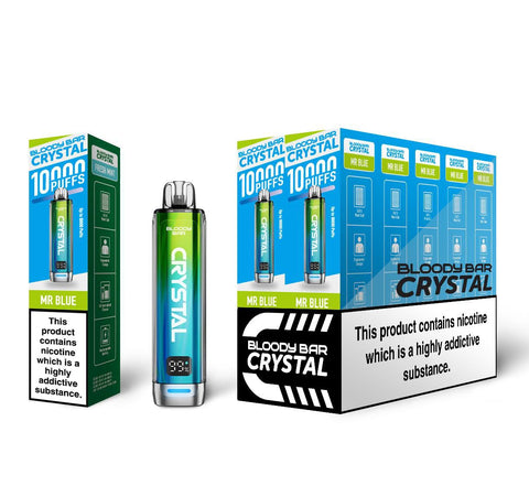 Shop Bloody Bar Crystal 10k Vape Kit - buy Bloody Bar Crystal 10k Disposable Vape Box of 5 at Wolfvapes.co.uk - Vape Blaze