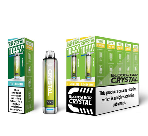 Shop Bloody Bar Crystal 10k Vape Kit - buy Bloody Bar Crystal 10k Disposable Vape Box of 5 at Wolfvapes.co.uk - Vape Blaze