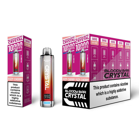 Shop Bloody Bar Crystal 10k Vape Kit - buy Bloody Bar Crystal 10k Disposable Vape Box of 5 at Wolfvapes.co.uk - Vape Blaze