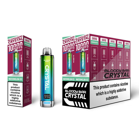 Shop Bloody Bar Crystal 10k Vape Kit - buy Bloody Bar Crystal 10k Disposable Vape Box of 5 at Wolfvapes.co.uk - Vape Blaze