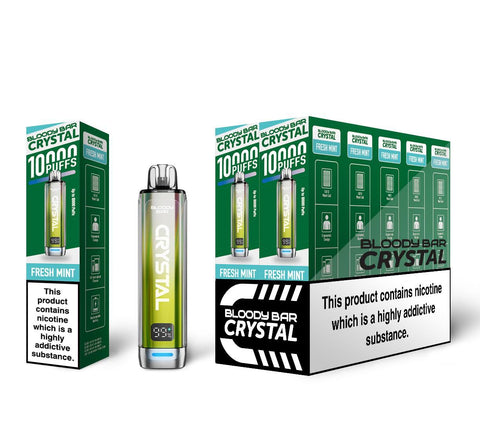 Shop Bloody Bar Crystal 10k Vape Kit - buy Bloody Bar Crystal 10k Disposable Vape Box of 5 at Wolfvapes.co.uk - Vape Blaze