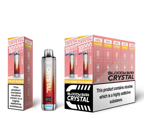 Shop Bloody Bar Crystal 10k Vape Kit - buy Bloody Bar Crystal 10k Disposable Vape Box of 5 at Wolfvapes.co.uk - Vape Blaze