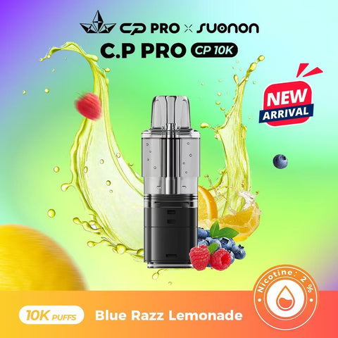 Shop Blue Razz Lemonade - CP Pro CP10k Prefilled Pods - Crystal Pro CP 10k Prefilled Pods - £4.99 or 3 For £12 - Vape Blaze