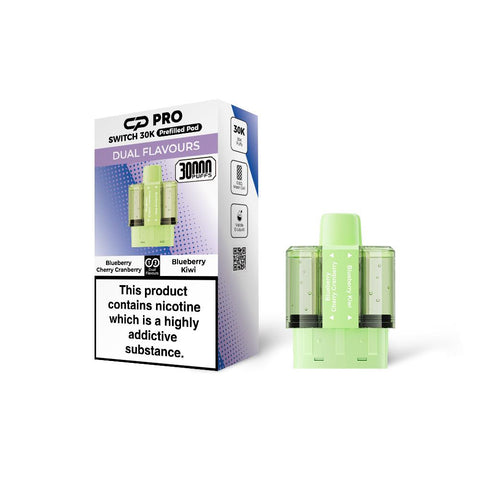 Shop Blueberry Cherry Cranberry / Blueberry Kiwi - CP Pro Switch 30k Prefilled Pods - CP Pro Switch 30k Prefilled Pods - Buy 1 Get 1 Free - Vape Blaze
