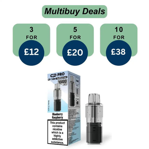 Shop Blueberry Raspberry Crystal Pro CP10k Prefilled Pods - £4.99 or 3 For £12 - Blueberry Raspberry Crystal Pro CP10k Prefilled Pods - £4.99 or 3 For £12 - Vape Blaze