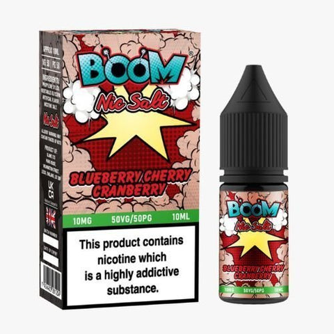 Shop Boom Nic Salt 10ml E - Liquids - Pack Of 5 - Boom Nic Salt 10ml E - Liquids - Pack Of 5 - Vape Blaze