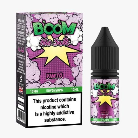 Shop Boom Nic Salt 10ml E - Liquids - Pack Of 5 - Boom Nic Salt 10ml E - Liquids - Pack Of 5 - Vape Blaze