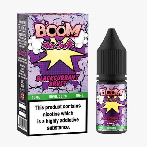 Shop Boom Nic Salt 10ml E - Liquids - Pack Of 5 - Boom Nic Salt 10ml E - Liquids - Pack Of 5 - Vape Blaze