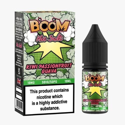 Shop Boom Nic Salt 10ml E - Liquids - Pack Of 5 - Boom Nic Salt 10ml E - Liquids - Pack Of 5 - Vape Blaze