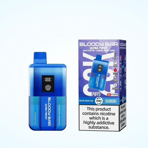 Shop Box of 10 - Bloody Bar Pod Twist 20K Prefilled Pod Kit - Box of 10 - Bloody Bar Pod Twist 20K Prefilled Pod Kit - Vape Blaze