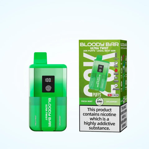 Shop Box of 10 - Bloody Bar Pod Twist 20K Prefilled Pod Kit - Box of 10 - Bloody Bar Pod Twist 20K Prefilled Pod Kit - Vape Blaze