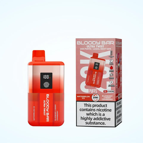 Shop Box of 10 - Bloody Bar Pod Twist 20K Prefilled Pod Kit - Box of 10 - Bloody Bar Pod Twist 20K Prefilled Pod Kit - Vape Blaze