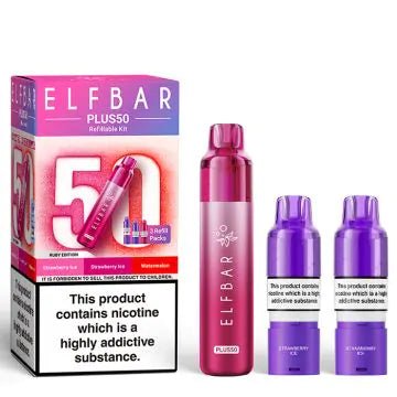 Shop Box of 10 - Elf Bar Plus 50 Prefilled Pod Kit - Box of 10 - Elf Bar Plus 50 Prefilled Pod Kit - Vape Blaze