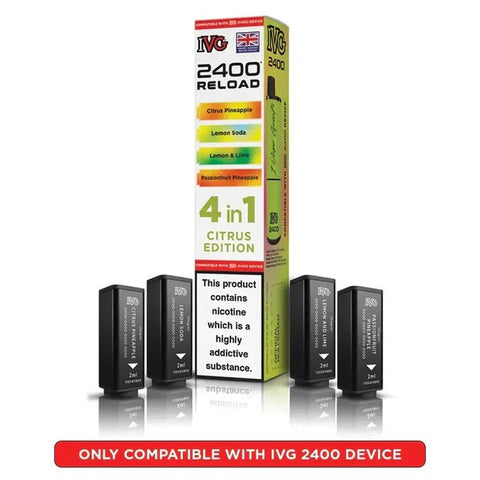 Shop Box of 10 - IVG 2400 Reload 4IN1 Prefilled Pods - Box of 10 - IVG 2400 Reload 4IN1 Prefilled Pods - Vape Blaze