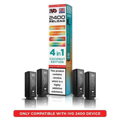 Shop Box of 10 - IVG 2400 Reload 4IN1 Prefilled Pods - Box of 10 - IVG 2400 Reload 4IN1 Prefilled Pods - Vape Blaze