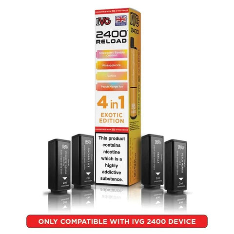 Shop Box of 10 - IVG 2400 Reload 4IN1 Prefilled Pods - Box of 10 - IVG 2400 Reload 4IN1 Prefilled Pods - Vape Blaze