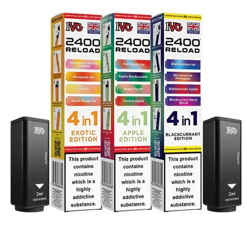 Shop Box of 10 - IVG 2400 Reload 4IN1 Prefilled Pods - Box of 10 - IVG 2400 Reload 4IN1 Prefilled Pods - Vape Blaze