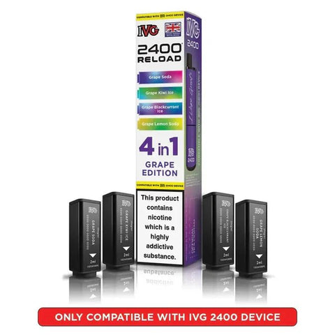 Shop Box of 10 - IVG 2400 Reload 4IN1 Prefilled Pods - Box of 10 - IVG 2400 Reload 4IN1 Prefilled Pods - Vape Blaze