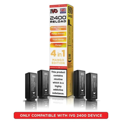 Shop Box of 10 - IVG 2400 Reload 4IN1 Prefilled Pods - Box of 10 - IVG 2400 Reload 4IN1 Prefilled Pods - Vape Blaze