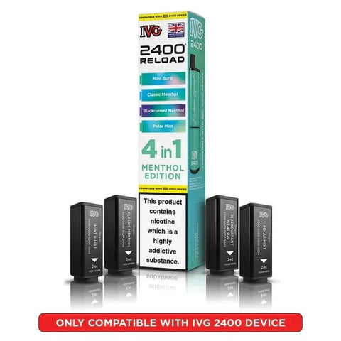 Shop Box of 10 - IVG 2400 Reload 4IN1 Prefilled Pods - Box of 10 - IVG 2400 Reload 4IN1 Prefilled Pods - Vape Blaze