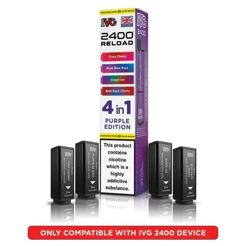 Shop Box of 10 - IVG 2400 Reload 4IN1 Prefilled Pods - Box of 10 - IVG 2400 Reload 4IN1 Prefilled Pods - Vape Blaze