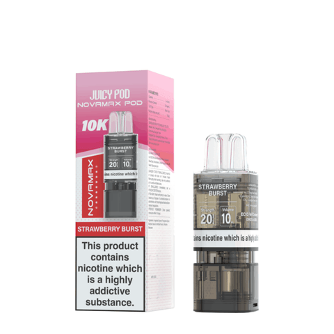 Shop Box of 10 - Juicy Pod Novamax 10K Prefilled Pods - Box of 10 - Juicy Pod Novamax 10K Prefilled Pods - Vape Blaze