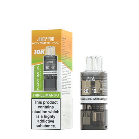 Shop Box of 10 - Juicy Pod Novamax 10K Prefilled Pods - Box of 10 - Juicy Pod Novamax 10K Prefilled Pods - Vape Blaze