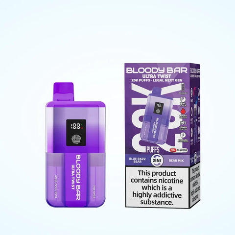 Shop Box of 5 - Bloody Bar Pod Twist 20K Prefilled Pod Kit - Box of 5 - Bloody Bar Pod Twist 20K Prefilled Pod Kit - Vape Blaze