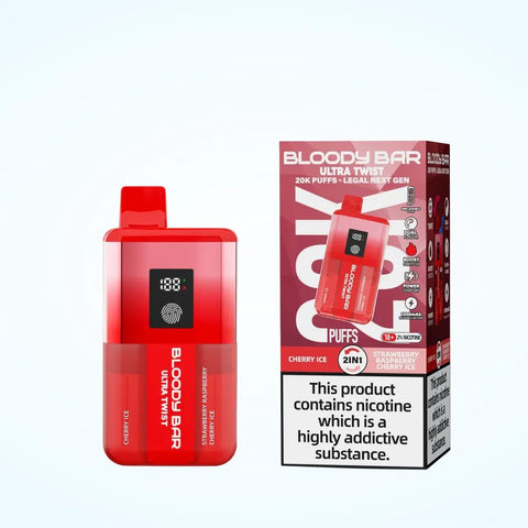 Shop Box of 5 - Bloody Bar Pod Twist 20K Prefilled Pod Kit - Box of 5 - Bloody Bar Pod Twist 20K Prefilled Pod Kit - Vape Blaze