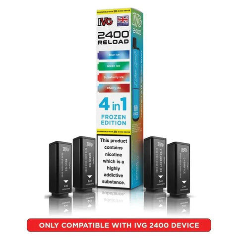 Shop Box of 5 - IVG 2400 Reload 4IN1 Prefilled Pods - Box of 5 - IVG 2400 Reload 4IN1 Prefilled Pods - Vape Blaze