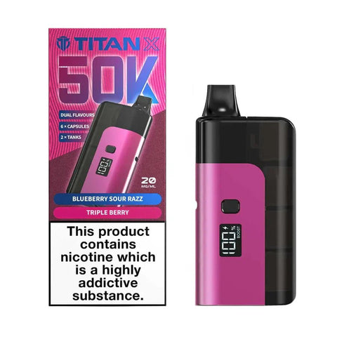 Shop Box of 5 - Titan X 50K Prefilled Pod Kit - Box of 5 - Titan X 50K Prefilled Pod Kit - Vape Blaze