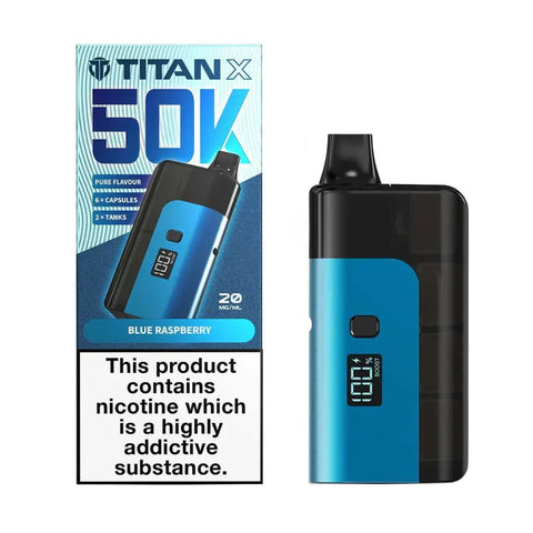 Shop Box of 5 - Titan X 50K Prefilled Pod Kit - Box of 5 - Titan X 50K Prefilled Pod Kit - Vape Blaze