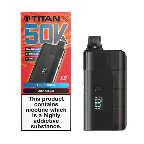 Shop Box of 5 - Titan X 50K Prefilled Pod Kit - Box of 5 - Titan X 50K Prefilled Pod Kit - Vape Blaze