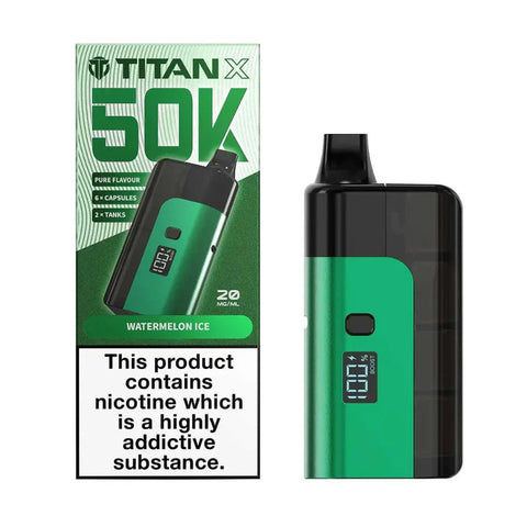 Shop Box of 5 - Titan X 50K Prefilled Pod Kit - Box of 5 - Titan X 50K Prefilled Pod Kit - Vape Blaze