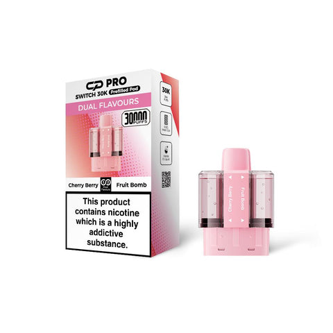 Shop Cherry Berry / Fruit Bomb - CP Pro Switch 30k Prefilled Pods - CP Pro Switch 30k Prefilled Pods - Buy 1 Get 1 Free - Vape Blaze