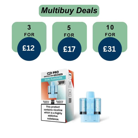 Shop CP Pro Switch 30k Prefilled Pods - Buy 1 Get 1 Free - CP Pro Switch 30k Prefilled Pods - Buy 1 Get 1 Free - Vape Blaze
