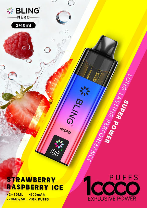 Shop Crystal Bling Nero 10k Prefilled Pod Kit - Crystal Bling Nero 10k Prefilled Pods Box of 5 - Vape Blaze