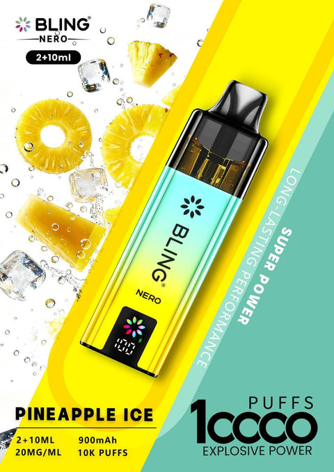 Shop Crystal Bling Nero 10k Prefilled Pod Kit - Crystal Bling Nero 10k Prefilled Pods Box of 5 - Vape Blaze