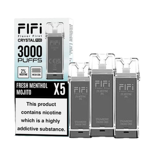 Shop Crystal FIFI 3000 Puffs 5 in 1 Replacement Pods - Crystal FIFI 3000 Puffs 5 in 1 Replacement Pods - Vape Blaze