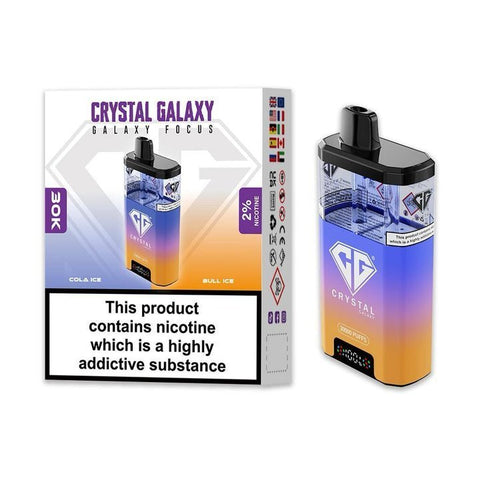 Shop Crystal Galaxy Focus 30k Disposable Vape Box of 5 - Buy Crystal Galaxy Focus 30k Disposable Vape at vapekarlo - Vape Blaze