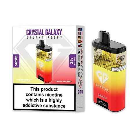Shop Crystal Galaxy Focus 30k Disposable Vape Box of 5 - Buy Crystal Galaxy Focus 30k Disposable Vape at vapekarlo - Vape Blaze