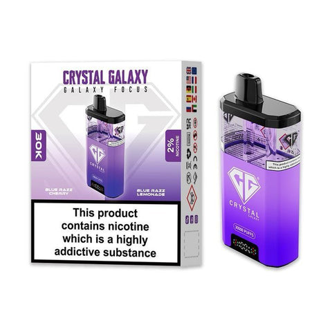 Shop Crystal Galaxy Focus 30k Disposable Vape Box of 5 - Buy Crystal Galaxy Focus 30k Disposable Vape at vapekarlo - Vape Blaze