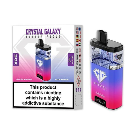 Shop Crystal Galaxy Focus 30k Disposable Vape Box of 5 - Buy Crystal Galaxy Focus 30k Disposable Vape at vapekarlo - Vape Blaze