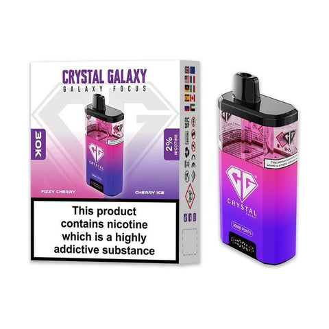 Shop Crystal Galaxy Focus 30k Disposable Vape Box of 5 - Buy Crystal Galaxy Focus 30k Disposable Vape at vapekarlo - Vape Blaze