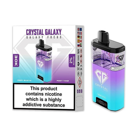 Shop Crystal Galaxy Focus 30k Disposable Vape Box of 5 - Buy Crystal Galaxy Focus 30k Disposable Vape at vapekarlo - Vape Blaze
