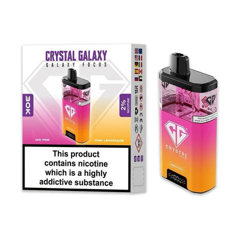 Shop Crystal Galaxy Focus 30k Disposable Vape Box of 5 - Buy Crystal Galaxy Focus 30k Disposable Vape at vapekarlo - Vape Blaze