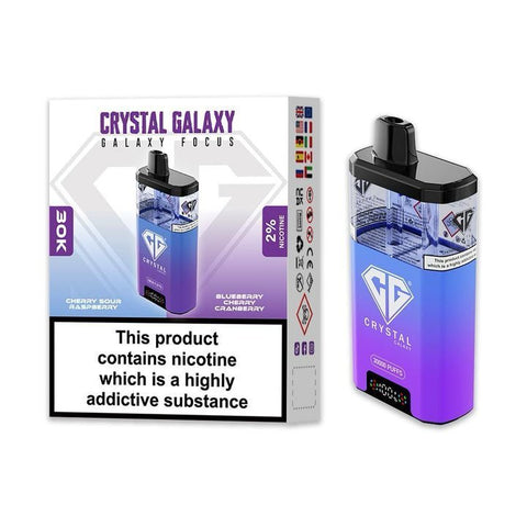 Shop Crystal Galaxy Focus 30k Disposable Vape Box of 5 - Buy Crystal Galaxy Focus 30k Disposable Vape at vapekarlo - Vape Blaze