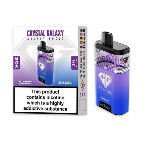Shop Crystal Galaxy Focus 30k Disposable Vape Box of 5 - Buy Crystal Galaxy Focus 30k Disposable Vape at vapekarlo - Vape Blaze